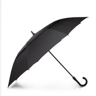 Parasole - Parasol golfowy półautomatyczny czarny - miniaturka - grafika 1