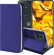 Etui i futerały do telefonów - ETUI Z KLAPKĄ DO MOTOROLA MOTO G55 5G GRANATOWE ZAMYKANE MAGNETYCZNE KABURA - miniaturka - grafika 1