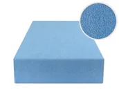 Prześcieradła dla dzieci - Prześcieradło Z Gumką 70X140 Frotte Niebieski - miniaturka - grafika 1