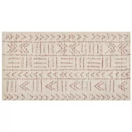 Dywany - Dywan bawełniany 80 x 150 cm beżowo-różowy EDIRNE - miniaturka - grafika 1