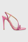Sandały damskie - Steve Madden sandały Novelize-R kolor różowy SM11002569 - miniaturka - grafika 1
