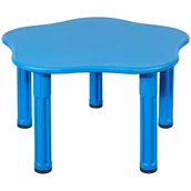 Zestawy mebli dla dzieci - Małpiszon, stolik plastikowy dla dzieci King - niebieski - miniaturka - grafika 1