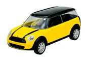 Samochody i pojazdy dla dzieci - RASTAR MINI COOPER CLUBMAN ŻÓŁTY 1:43 37300 - miniaturka - grafika 1