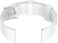 Akcesoria do smartwatchy - Pasek gumowy do zegarka U15 - biały/srebrny - 20mm - miniaturka - grafika 1