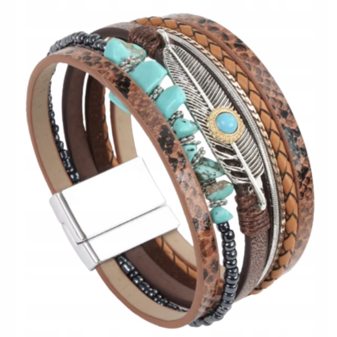 Bransoletka boho z magnesem - niepowtarzalny akcent Twojej biżuterii