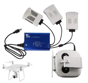 Ładowarka HUB dron DJI PHANTOM 4 jednoczesne ładowanie 3-aku 12A sieciowa - Akcesoria do drona - miniaturka - grafika 1