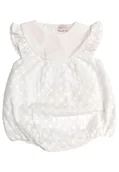 Kombinezony dla dzieci - Nanan - Pagliaccetto Bianco Sangallo E25558 - Nanán - miniaturka - grafika 1