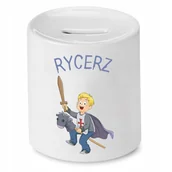 Skarbonki - SKARBONKA DLA DZIECI SYNA CÓRKI RYCERZ PREZENT z Nadrukiem ze Zdjęciem - miniaturka - grafika 1