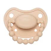 Smoczki uspokajające - Luu Kids, smoczek uspokajający, pozycjonujący, silikonowy, Cookie Beige, 3-6 miesięcy, 1 sztuka - miniaturka - grafika 1