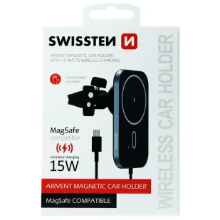 SWISSTEN Uchwyt do kratki nawiewu z ładowarką bezprzewodową MagSafe 15W - Ładowarki samochodowe - miniaturka - grafika 8