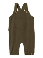 Pajacyki dla niemowląt - Lil Atelier Kombinezon "Luno" w kolorze khaki - miniaturka - grafika 1