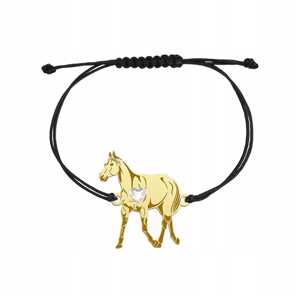 Bransoletka Złota Koń Folblut 925 Prezent Biżuteria Kobieta GRAWER GRATIS