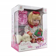 Lalki dla dziewczynek - Duża Lalka Bobas + Maskotka Piesek I Akcesoria - miniaturka - grafika 1