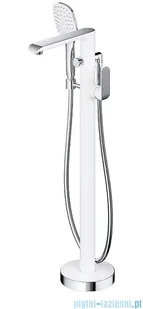 Omnires Sacramento bateria wannowa wolnostojąca chrom/biały SC2333XCRB ___ RABAT W KOSZYKU! ___ | - Baterie umywalkowe - miniaturka - grafika 1