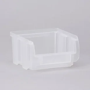 Plastikowy pojemniki COMPACT, 102 x 100 x 60 mm, przezroczysty - Pojemniki przemysłowe - miniaturka - grafika 1