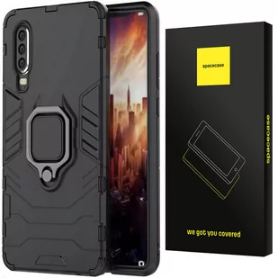 Etui Pancerne Spacecase X-Ring Uchwyt Magnetyczny Uchwyt Ring Case Obudowa Plecki Huawei P30 Czarny - Etui i futerały do telefonów Etui Pancerne Spacecase X-Ring Uchwyt Magnetyczny Uchwyt Ring Case Obudowa Plecki Huawei P30 Czarny - Etui i futerały do telefonów - miniaturka - grafika 1
