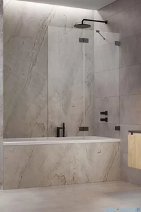 Radaway Essenza Pro Brushed GunMetal Pnd II parawan nawannowy 100cm prawy szczotkowany grafit 10102100-92-01R - Akcesoria do armatury i ceramiki - miniaturka - grafika 1