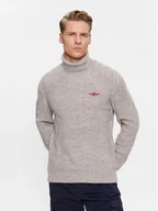 Swetry męskie - Aeronautica Militare Golf 232MA1455L509 Szary Regular Fit - miniaturka - grafika 1