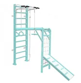 Wyposażenie sportowe i gimnastyczne - Drabinka gimnastyczna plac zabaw Adler Max turkusowa - miniaturka - grafika 1