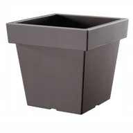 Donice - Prosperplast Donica LOFLY SQUARE LOW DLOFL240+podstawka szara - miniaturka - grafika 1