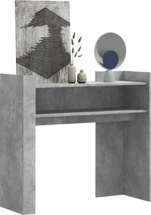vidaXL vidaXL Stolik konsolowy, szarość betonu, 100x35x90 cm - Konsole i sekretarzyki - miniaturka - grafika 1