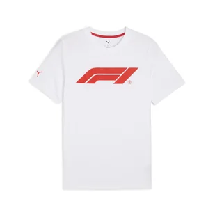 Męska koszulka F1® Essentials z logo PUMA White - Koszulki sportowe męskie - miniaturka - grafika 1