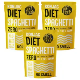 Diet-Food Makaron konjac spaghetti Zestaw 3 x 200 g - Makaron - miniaturka - grafika 1