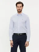 Koszule męskie - Tommy Hilfiger Koszula MW0MW33826 Niebieski Slim Fit - miniaturka - grafika 1