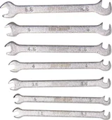 Klucze i nasadki - Kraftmann Podwójny klucz płasko-oczkowych, wersja mini, 3  5,5 MM, 7-częściowy - miniaturka - grafika 1