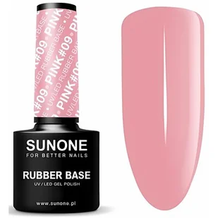 Sunone Rubber Baza kauczukowa Hybryda 5g Pink 09 - Lakiery hybrydowe - miniaturka - grafika 1