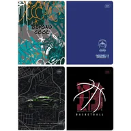 Zeszyty szkolne - 4X Zeszyt A5 Dla Chłopca, 32 Kartki, Kratka Z Marginesem, Interdruk - miniaturka - grafika 1