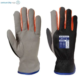 PORTWEST A280 REKAWICA WINTERSHIELD; CZARNY/POMARAŃCZOWY - Rękawice robocze - miniaturka - grafika 1