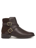 Botki damskie - Clarks Botki Havisham Bay 26182942 Brązowy - miniaturka - grafika 1