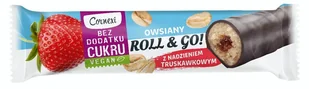 Owsiany Roll&Go truskawka, bez dodatku cukru 30g - Batoniki - miniaturka - grafika 1