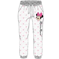 Spodnie i spodenki dla dziewczynek - Spodnie dresowe dla dziewczynki Myszka Minnie Disney Szare - miniaturka - grafika 1
