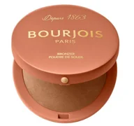 Bronzery i konturowanie twarzy - Bourjois Maxi Round Pot Bronzer w pudrze, 002 Dark Medium - miniaturka - grafika 1