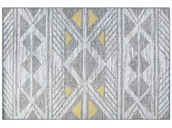 Dywany - Beliani Dywan 140 x 200 cm szaro-żółty KARGI - miniaturka - grafika 1