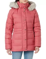 Kurtki damskie - Tommy Hilfiger Tyra puchowa JKT damska kurtka puchowa z futrzanym puchem, Matowa malina, S - miniaturka - grafika 1
