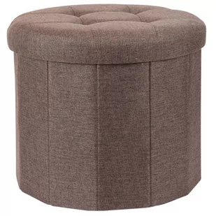 Pufa z pikowanym siedziskiem OTTOMAN 45 x 39 cm CP8500910 - Pufy i podnóżki - miniaturka - grafika 1