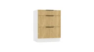 Szafki kuchenne - Szafka Dolna Alto 3 Szuflady 60X82 Laminat Dąb Olejowany - miniaturka - grafika 1