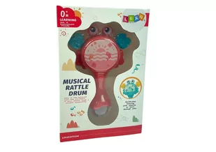 Bębenek Grzechotka Krab Dla Dzieci Światełka Melodie Czerwony - Grzechotki dla dzieci Bębenek Grzechotka Krab Dla Dzieci Światełka Melodie Czerwony - Grzechotki dla dzieci - miniaturka - grafika 1