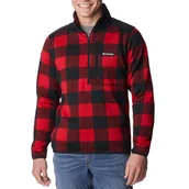 Bluzy męskie - Męska bluza polarowa Sweater Weather II Printed HZ mountain red check print - M - miniaturka - grafika 1