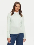 Swetry damskie - Tommy Hilfiger Sweter WW0WW44161 Zielony Regular Fit - miniaturka - grafika 1