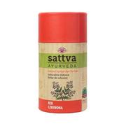 Akcesoria i kosmetyki do stylizacji brwi - Swati Ayurweda Sattva Henna Naturalna czerwona 150 g - miniaturka - grafika 1