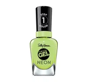 Lakiery do paznokci - SALLY HANSEN MIRACLE GEL LAKIER DO PAZNOKCI 052 ELECTRI-LIME 14,7ML - miniaturka - grafika 1