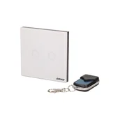 Inne akcesoria elektryczne - Orno Bezprzewodowy podwójny, dotykowy wyłącznik światła, sterowany pilotem OR-GB-437 - miniaturka - grafika 1