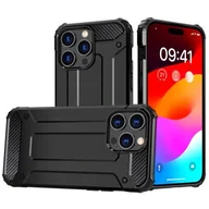 Etui i futerały do telefonów - Etui HURTEL Hybrid Armor do Apple iPhone 15 Pro Czarny - miniaturka - grafika 1