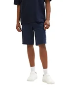Spodenki damskie - TOM TAILOR Męskie Szorty bermudy 1035043, 31340 - Navy Diamond Structure, 29 - miniaturka - grafika 1