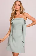 Sukienki - Moe sukienka gorsetowa z kokardkami miętowa M851, Kolor miętowy, Rozmiar L, MOE - Primodo.com - miniaturka - grafika 1