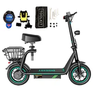 Hulajnogi elektryczne - Składana hulajnoga elektryczna BOGIST M5 Pro+ z siedziskiem, 12" oponą pneumatyczną, silnikiem 500 W i akumulatorem 48 V 15 Ah - miniaturka - grafika 1